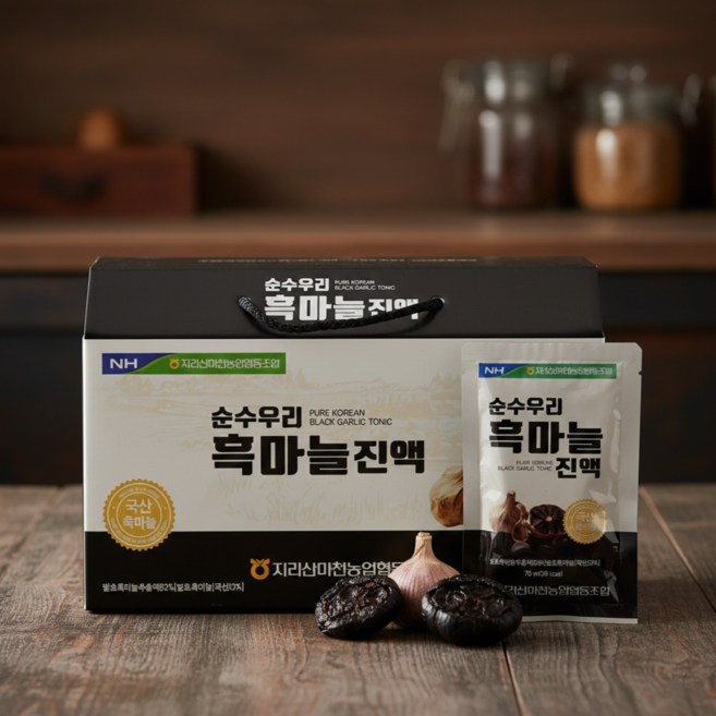 [1+1]진웰빙 마천농협 순수우리 흑마늘진액 흑마늘즙 70ml 국산 흑마늘 100%, 2개, 2.1L