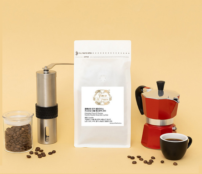 전주커피공장 스페셜티 커피홀빈 콜롬비아 리치 원두 산미있는 당일로스팅 무산소발효, 100g, 1개, 홀빈(분쇄안함)