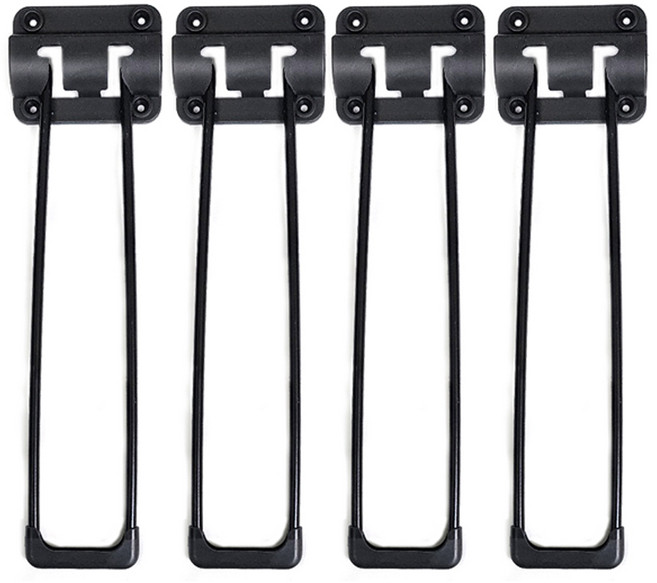 국산 상다리 접이식 스틸 7파이 블랙 4P 1세트 철재 탁자 테이블 책상 밥상 좌식, 4개, FN389.상다리 7파이 블랙