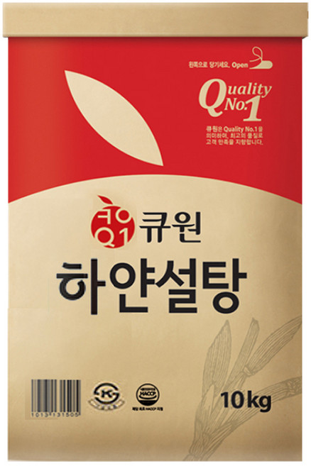 큐원 하얀설탕 10kg, 1개