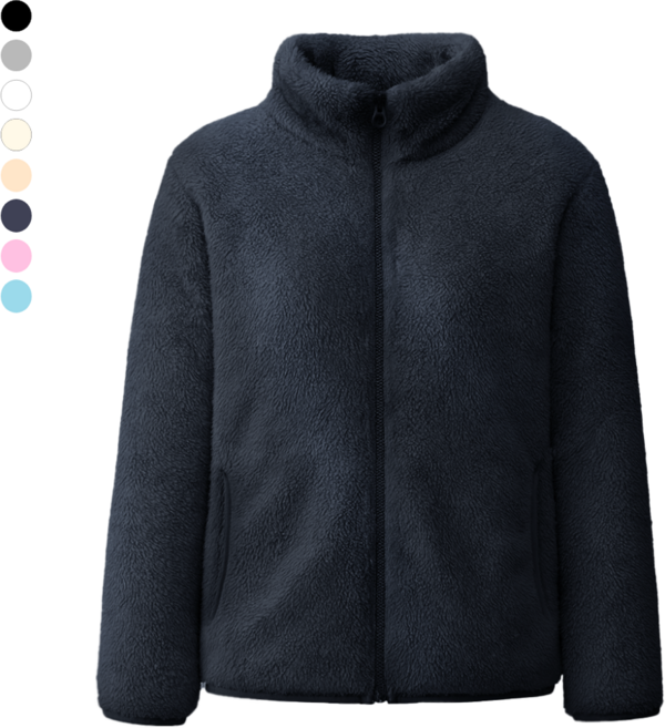 하바우 남녀공용 포근한 뽀글이 후리스 플리스 자켓 1P