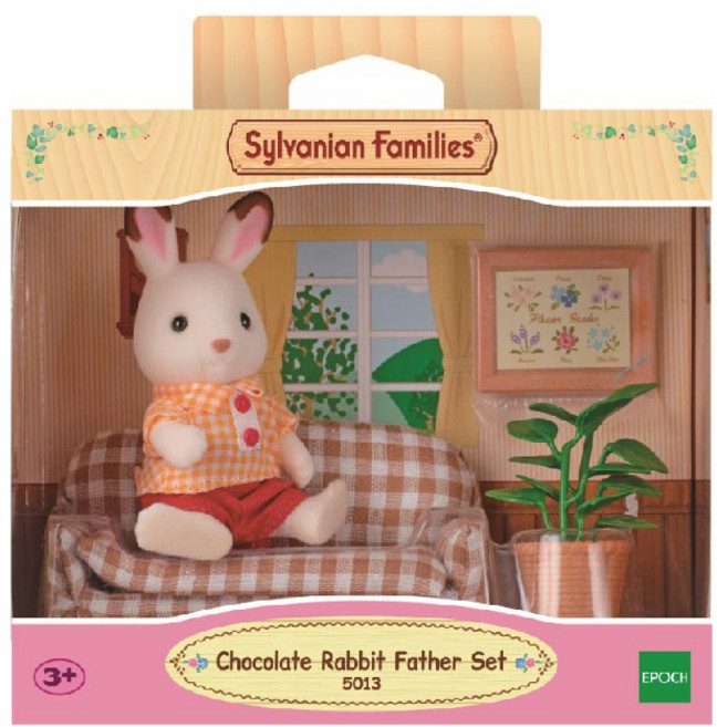 실바니안패밀리 초콜릿토끼 아빠와 소파 완구 5013, 1세트