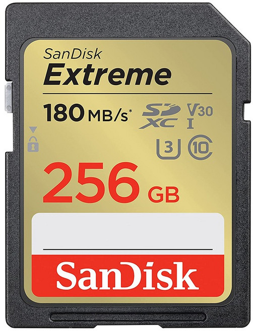 SANDISK V30 Extreme SDXC UHS-I U3 相機專用 記憶卡, 1個, 256GB