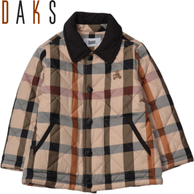 [매장발송]닥스베이비 퀼팅 자켓 베어 자수 깔끔한 고급스러운 편안한 넉넉한 캐쥬얼 스타일