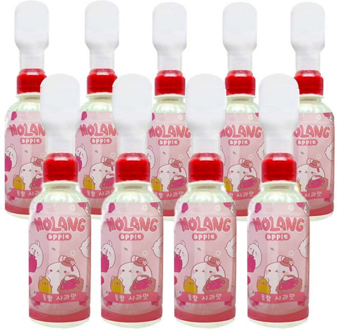 몰랑이 사과맛 피규어 음료수 9개(220mlx9개) 어린이유아주스과일, 9개, 220ml