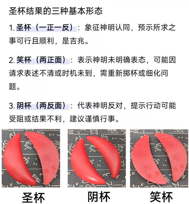 迷你紅色聖杯 潮汕地區文化紀念品, 1個, 【遇事不慌I擲一擲有求必應】迷你號圣杯4cm