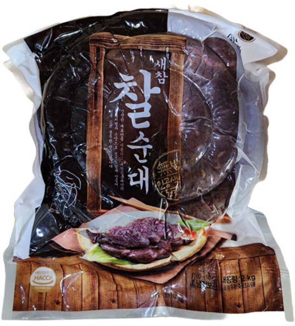 (무)(냉장)애니참 새참찰순대(냉장 2kg), 2kg, 6개