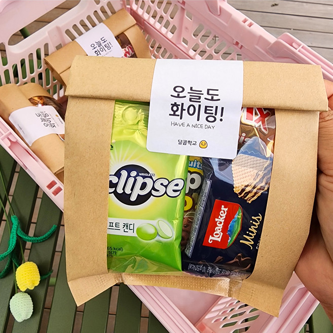 학교 기업 학교 응원 어른간식 단체 행사간식 과자꾸러미, 1세트