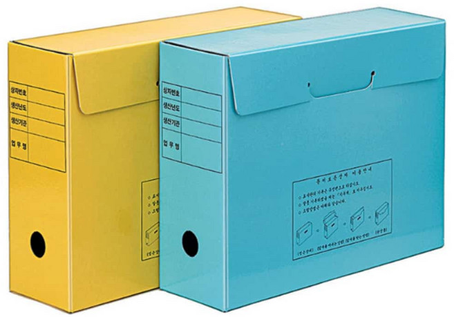 문화 A4서류보관상자 문서보존박스 종이보관함, 랜덤, 1단