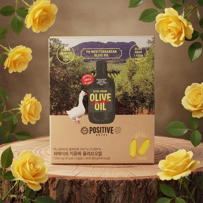 파지티브호텔 올리브오일 피에이치 지중해 올리브 오일 캡슐, 1개, 60g