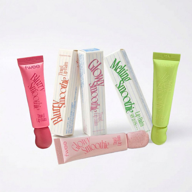퓌 글로이 스무디 틴티드 립밤 [정품배송] fwee glowy smoothie tinted lip balm, (글로이) 망고피치 블렌드, 9.5g, 1개