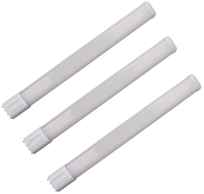 국산 LED 형광등 램프 18W 25W 호환형 대체용 교체용 2개입(1세트), 3개, 주광색