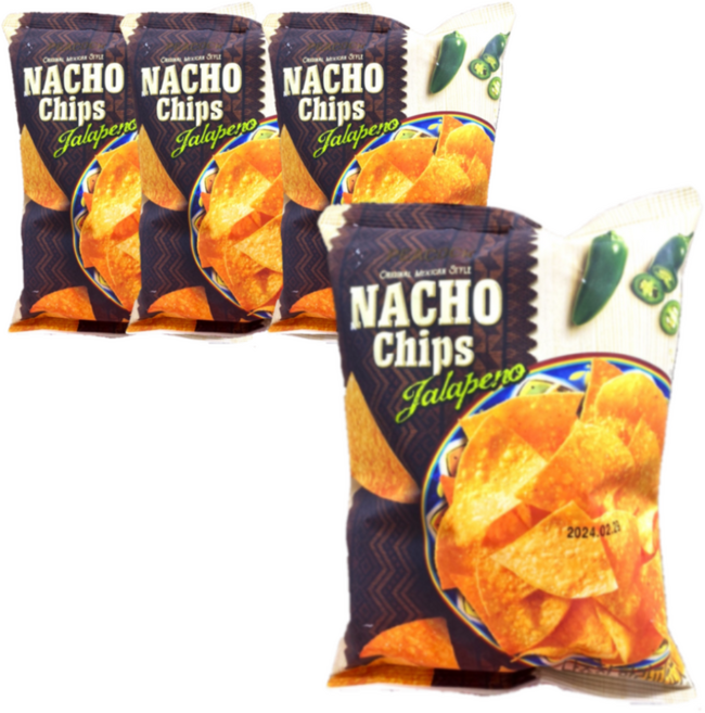 피코크 나쵸칩 할라피뇨, 100g, 4개