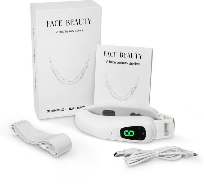 FACE BEAUTY V臉部美容儀 震動按摩儀 紅藍光家用嫩膚儀, v臉點灸按摩儀