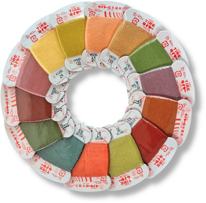 후직스 타이어 실크실 9호 자수실, 1개, 123