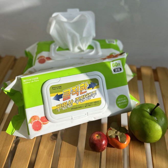 세균 싹 찌든 때 큼직한 구연산 주방행주 1팩(60매) 1개, 60매입, 75g