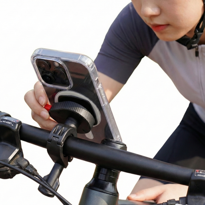 휠베이시스 1초 착 원터치 자전거 휴대폰 거치대 오토바이핸드폰거치대, 1개