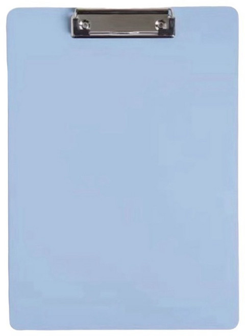 A4文件板夾 莫蘭迪色系 簽名夾 寫字板, 淺藍, 1個