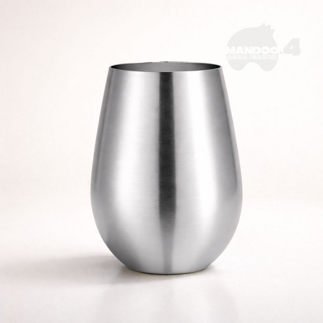 MANDOO4 500ml 스테인레스 스틸 맥주잔 선물용 레이저각인 커스터마이징, 1개