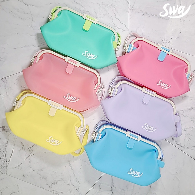 스웨이 수영가방 실리콘방수 파우치가방, pink(핑크)