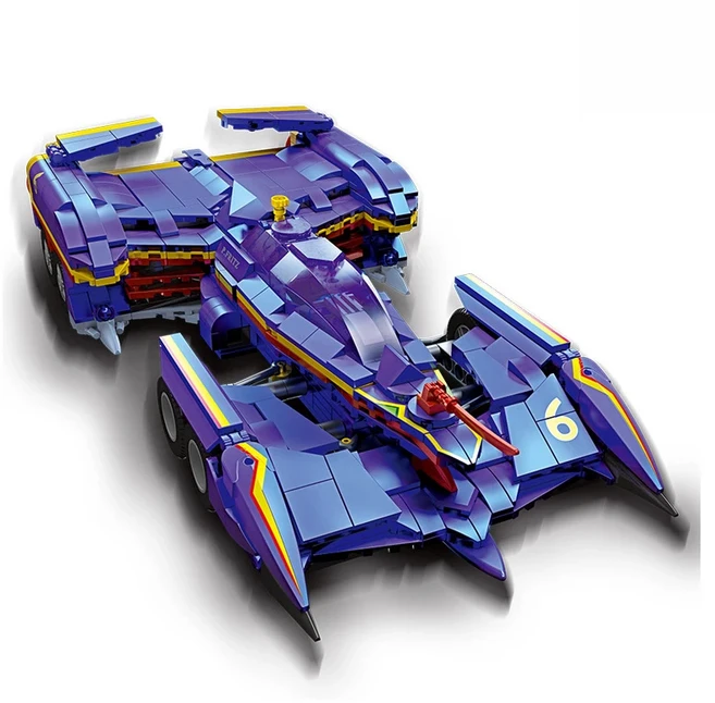 재고 있음 MOC 미래 GPX 사이버 포뮬러 스포츠카 Asurada G.S.X 빌딩 블록 어린이를위한 장난감 조립 생일, 01 92030