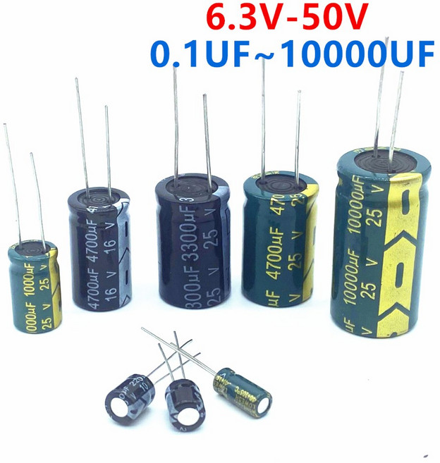 220UF 10V 2200UF 고주파 330UF 16V 1500UF 22UF 35V 50V 알루미늄 25V 470UF ESR 커패시터 100UF 3300UF 10UF 1000UF, 35V3300UF 5PCS