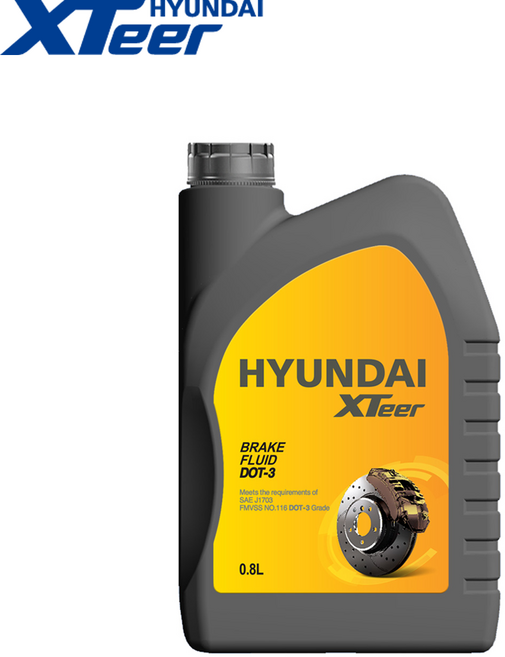 현대엑스티어 정품 브레이크오일 DOT-3 0.8L 브레이크액, 1개