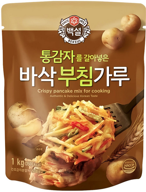 CJ제일제당 통감자를 갈아 넣은 바삭부침가루, 1kg, 1개