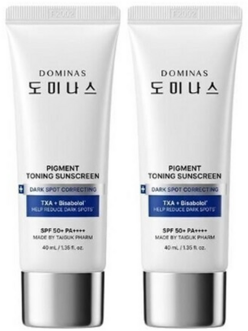 기타 [TG도미나스] 태극제약 도미나스 알파비사보롤 트라넥삼산 선크림 40ml 2개, 기본