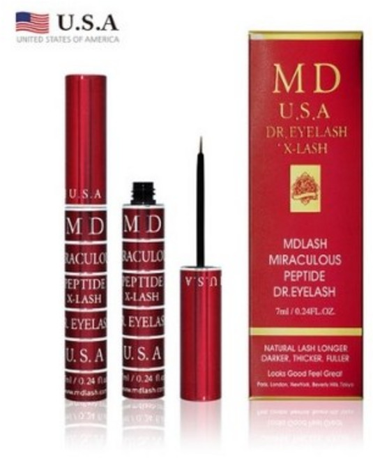 JMB MD USA X-LASH + 사은품증정 엠디 유에스에이 닥터 액스 속눈썹 펩타이드 영양제, 1개, 7ml