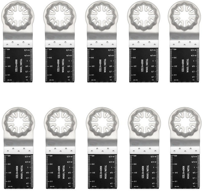 스타락 호환 만능 멀티 커터날 보쉬 파인 마끼다 묶음세트, 11. 금속용 34 mm-10개입, 1세트