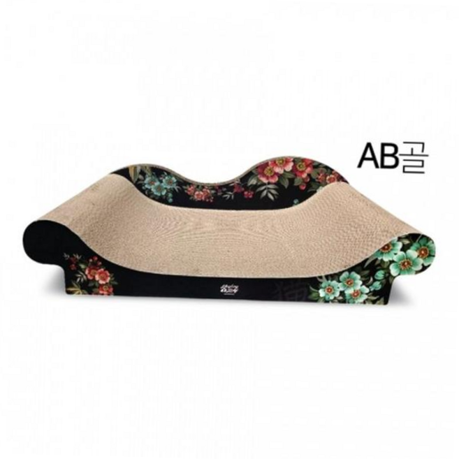 힐링타임 고양이 미묘 AB골 쇼파 스크래쳐 NH-2200, 블랙, 1개