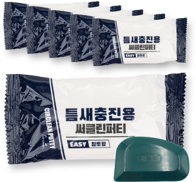 써클린 퍼티 틈새메꾸미 30g 6개입 세트 클린키트 포함, 1세트