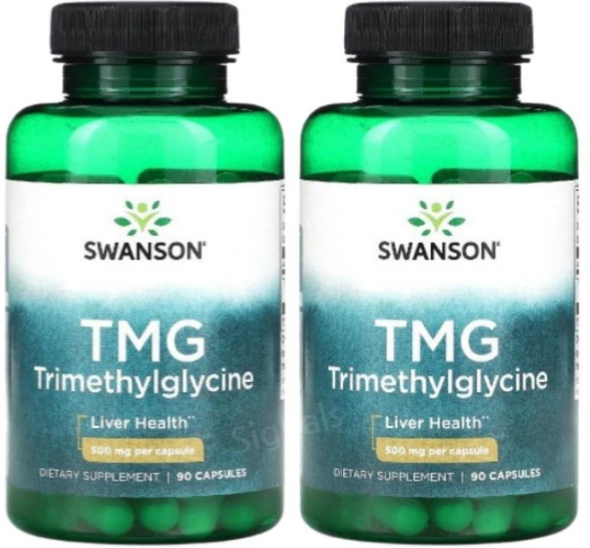 스완슨 트라이메틸글라이신 글리신 TMG 500mg 90캡슐 2개 베타인, 90정, 90정 2병 - 쿠팡