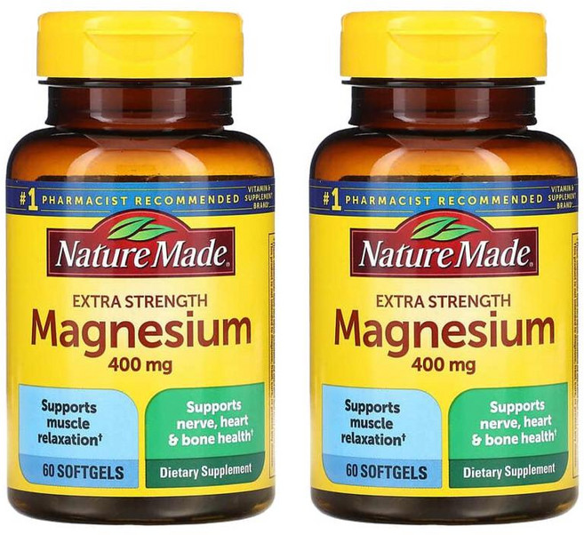 네이처메이드 엑스트라 스트랭스 마그네슘 400mg 60정 2개