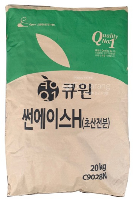 큐원 썬에이스H 20kg 초산전분 삼양사 제넥스, 1개