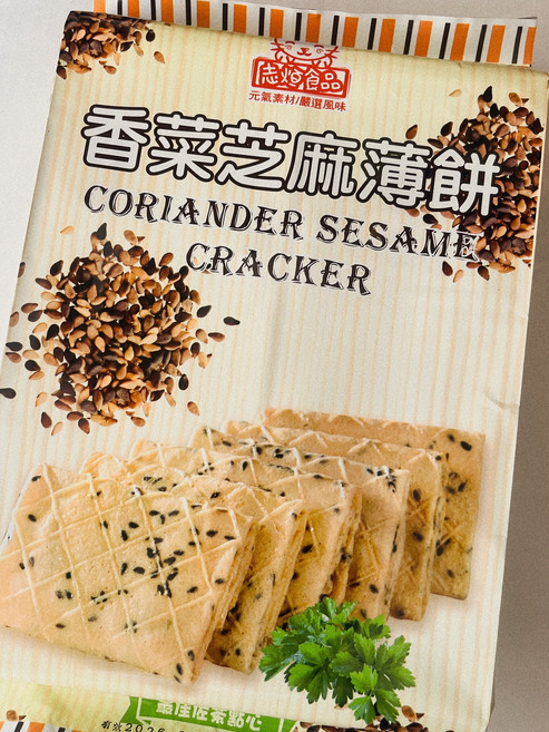 香菜芝麻薄餅, 340g, 1個