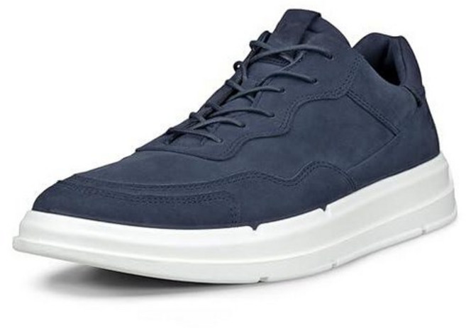 ECCO 남성용 데이 레이스업 스니커즈 마린 누벅