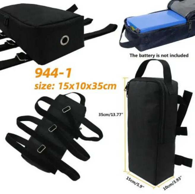 오토바이 바이크 킥보드 가방 전기 스쿠터 리튬 배터리 PVC 전면 후면 MTB 자전거 액세서리, 15x10x35cm, 1개