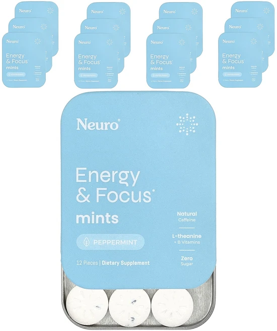 새해 첫좋은선물 NeuroGum 에너지 & 집중력 민트 페퍼민트 12팩 각 12개 제대로 할인합니다, NeuroGum에너지집중력민트페퍼민트12팩각12개 - 쿠팡