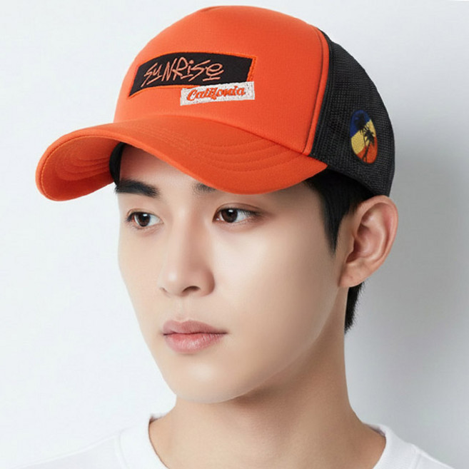 베이직엠 남성 여성 여름 망사 메쉬캡 썬라이즈