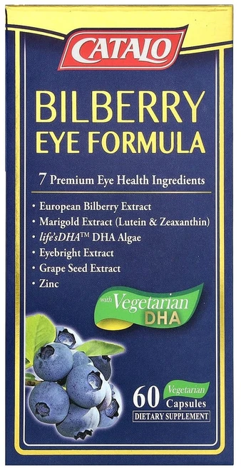 Catalo Naturals 아이 포뮬라 빌베리 추출 400mg Bilberry, 1개, 60정 - 쿠팡