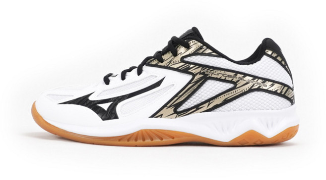 Mizuno 美津濃 Thunder Blade 3 男女款排球鞋 室內運動鞋 30 cm 白黑 [V1GA217009]