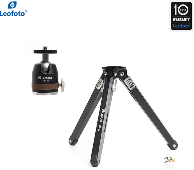 레오포토 MT-02+MBH-19 미니 삼각대 볼헤드 세트, 1개
