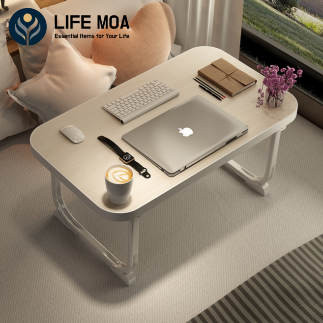 라이프모아 다목적 접이식 베드테이블, 우드