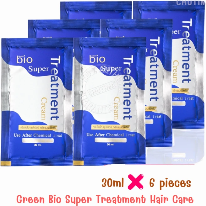태국 그린 바이오 슈퍼 트리트먼트 헤어 케어 Green Bio Super Treatment Hair Care, 6개, 30g - 쿠팡