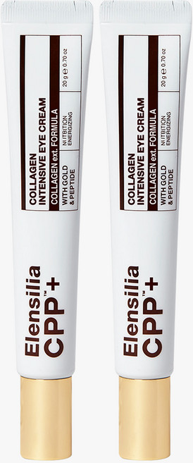 [엘렌실라] 프랑스 콜라겐 함유 주름개선 리프팅 아이크림 눈가주름 눈가탄력 보습 눈가안티에이징 눈가전용 콜라겐 펩타이드 단백질 아미노산 아이크림, 20g, 2개