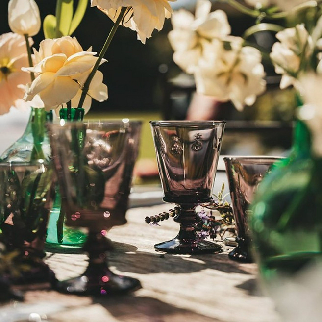 라로쉐 아베이오 고블렛 와인잔 퍼플레드, 240ml, 1개