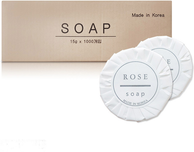 유림 일회용비누 원형 15g 비누, 500개
