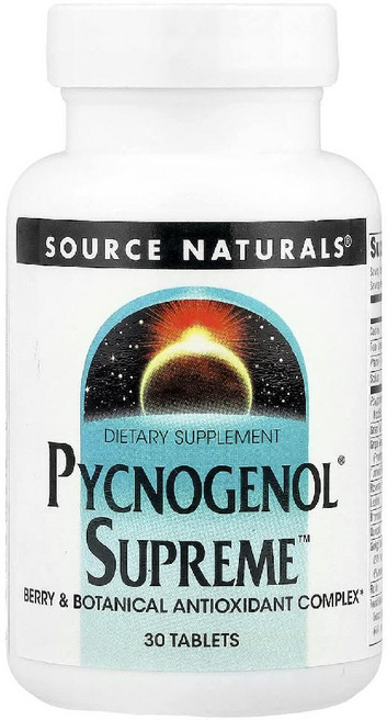 소스내추럴스 피크노제놀 수프림 Pycnogenol 소나무 추출물 해송 타블렛 30정